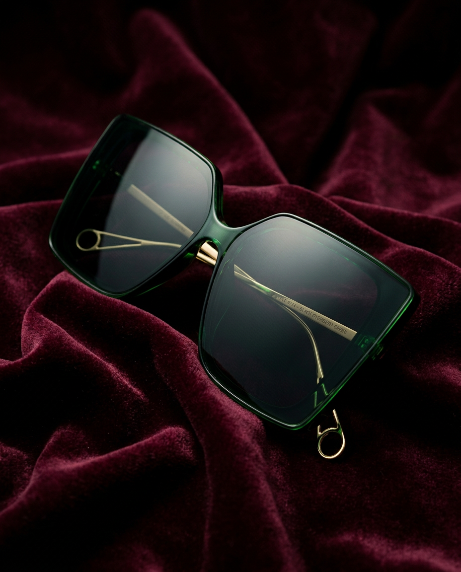 Black Oversized Green - 9124