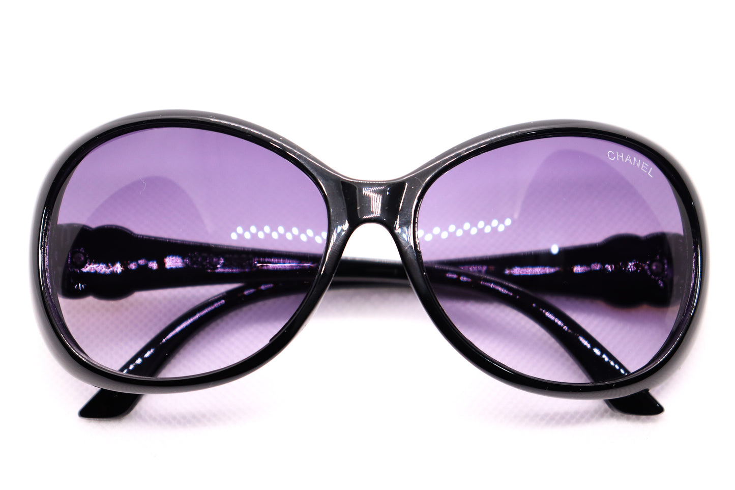 Oversized Black Sunglasses - 4207 image 5