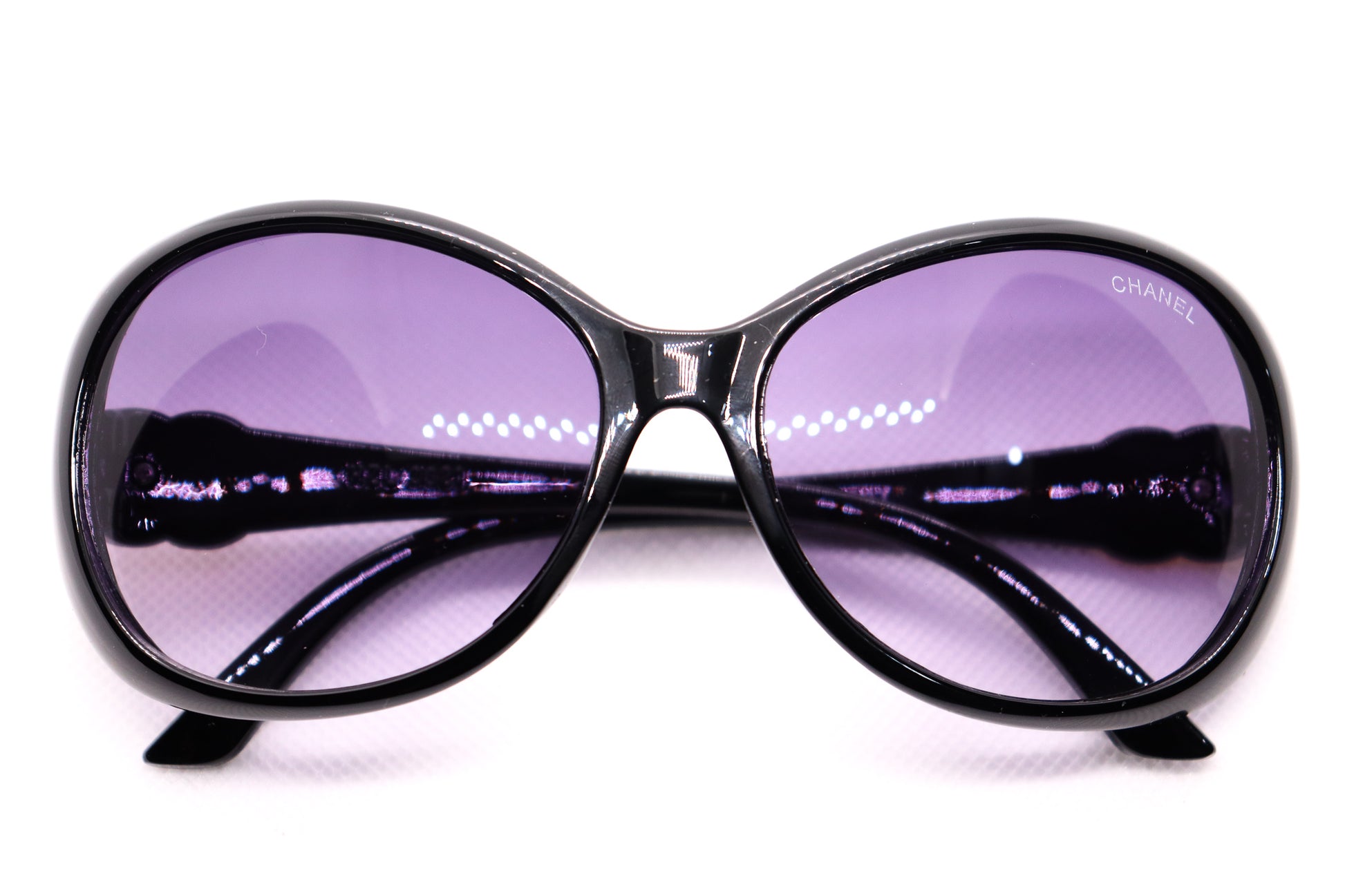 Oversized Black Sunglasses - 4207 image 5