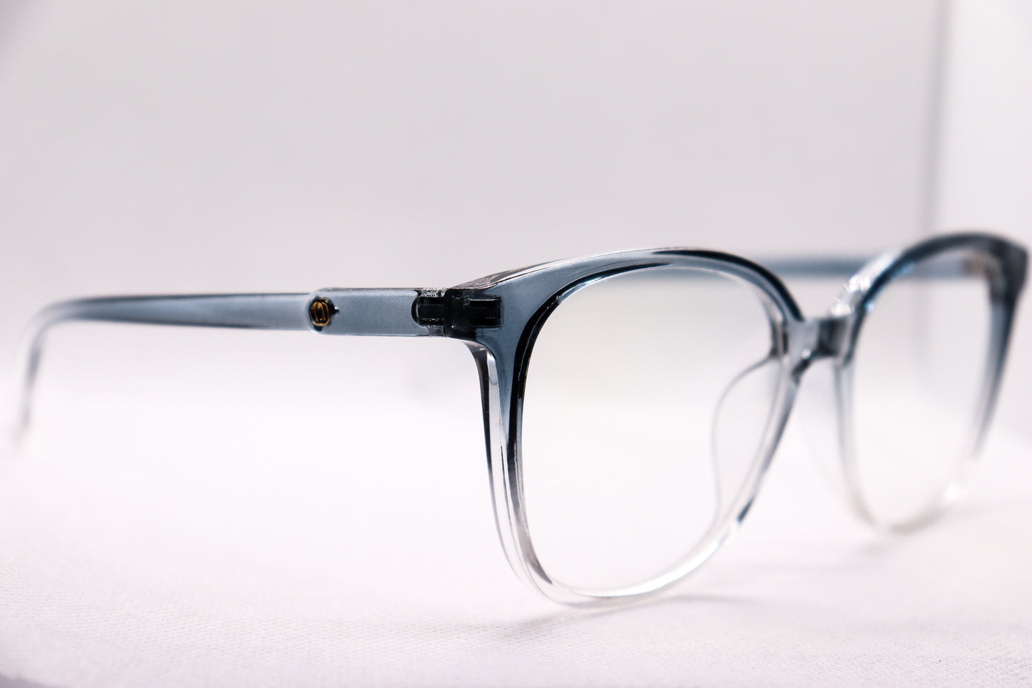 Oversized Gradient Grey Eyeglasses - 6466 image 2