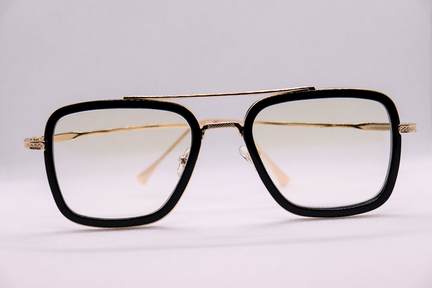 Edith Black & Gold Eyeglasses - 1375 image 6