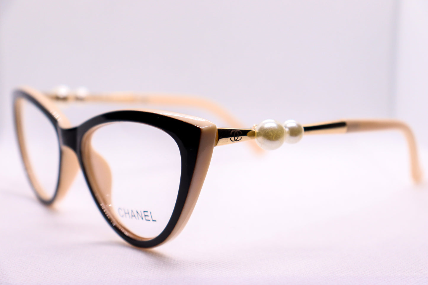 Cat Eye Black & Beige -7840 image 1