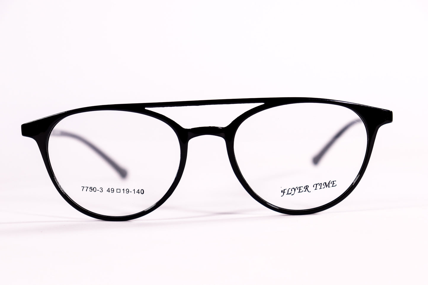Round Double Bridge Black - BlueCut Eyeglasses - 2081 image 2