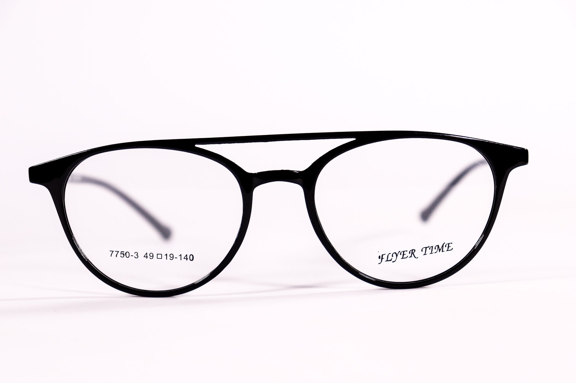 Round Double Bridge Black - BlueCut Eyeglasses - 2081 image 2