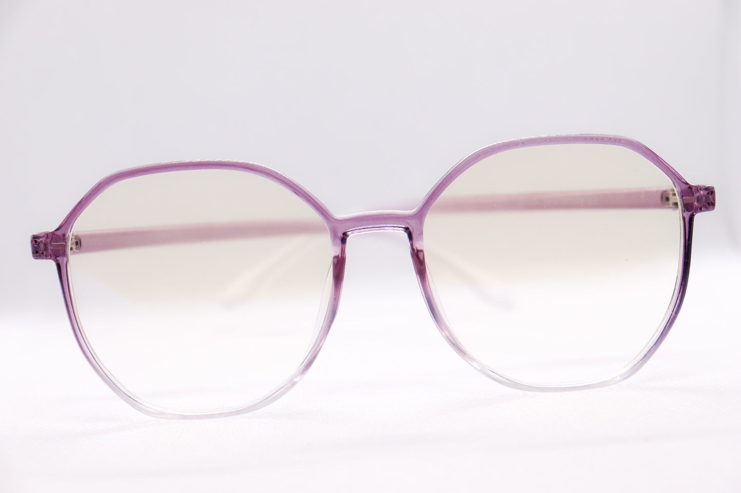 Clear Purple Gradient Eyeglasses - 9791 image 2