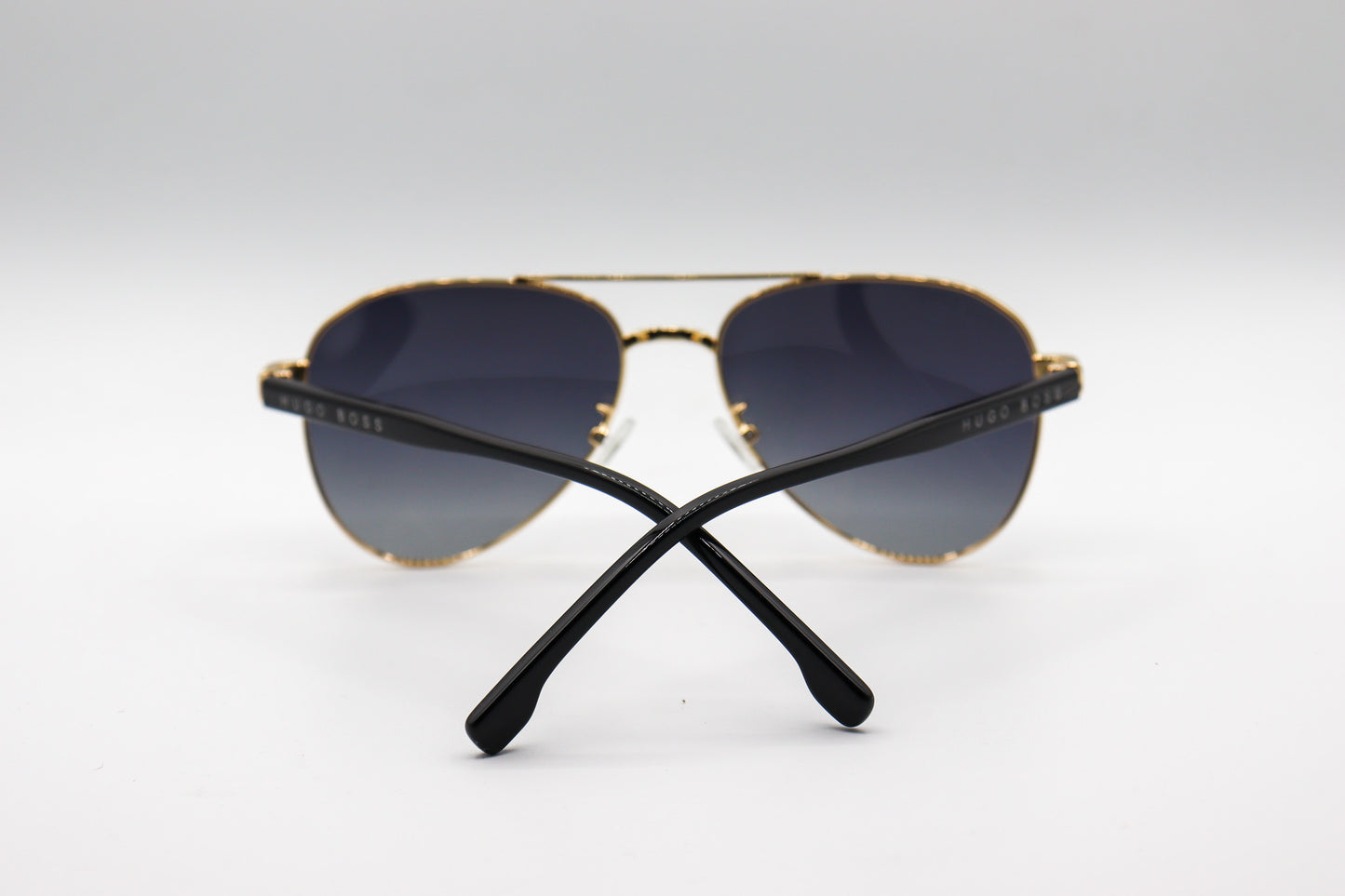 Hugo Boss Aviator Double Bridge Black & Gold – HB1046S image 2