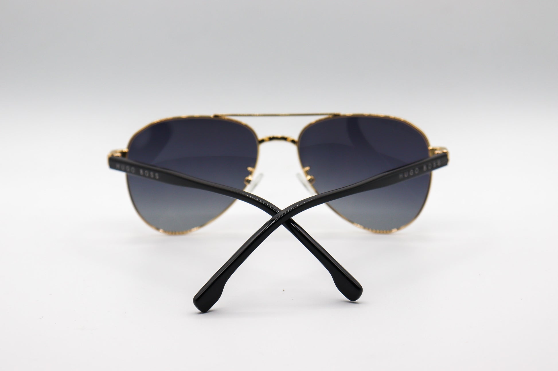 Hugo Boss Aviator Double Bridge Black & Gold – HB1046S image 2