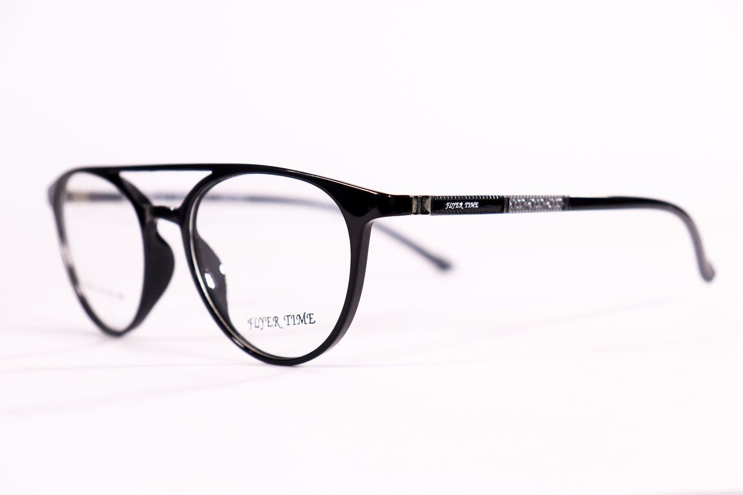 Round Double Bridge Black - BlueCut Eyeglasses - 2081 image 5