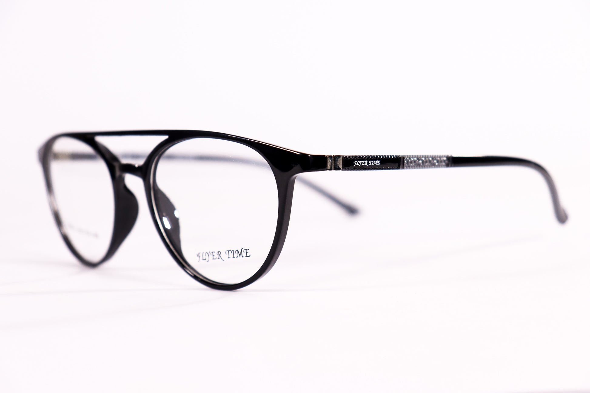 Round Double Bridge Black - BlueCut Eyeglasses - 2081 image 5