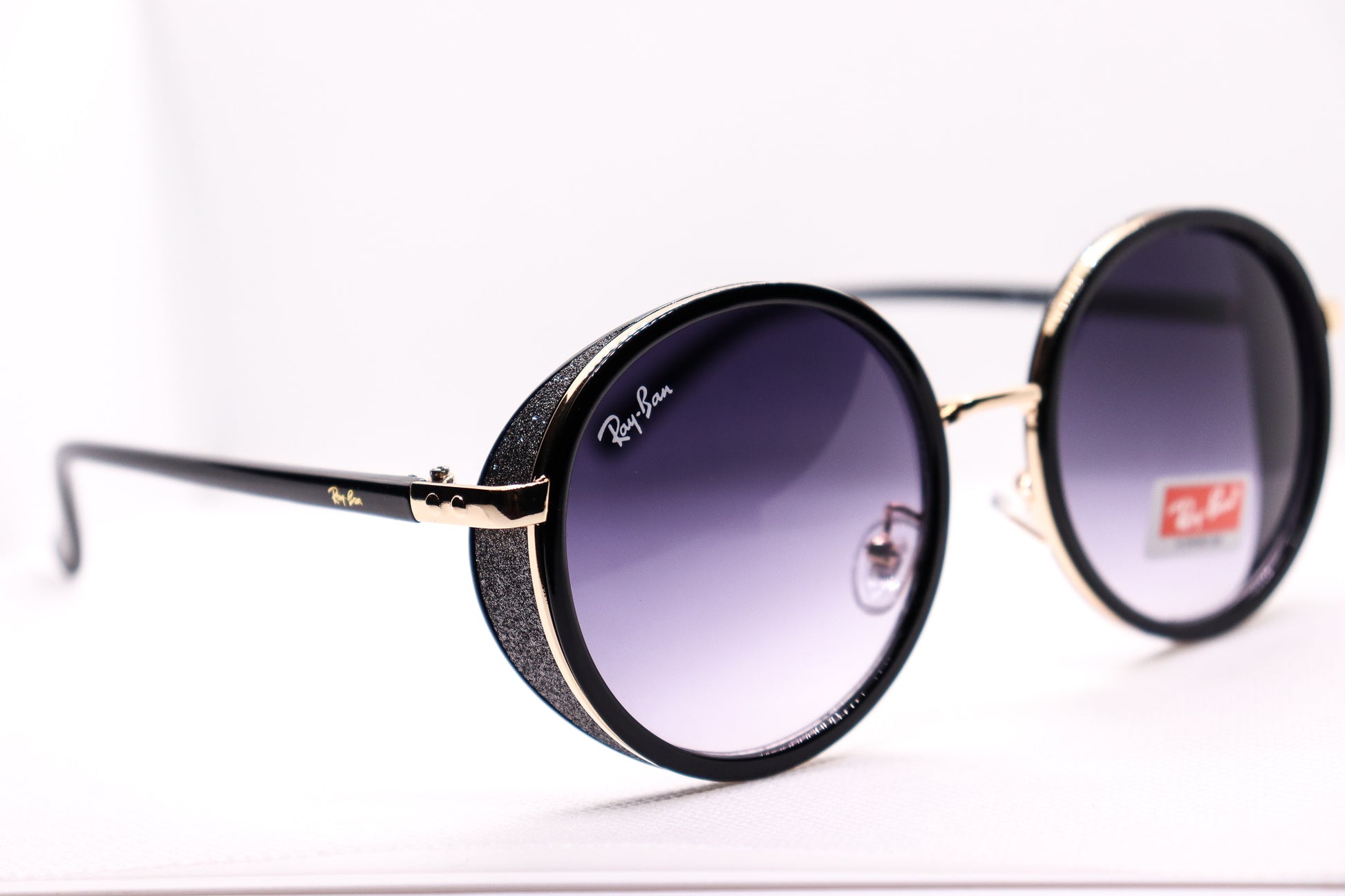 RB Round Black sunglasses - 2468 image 6
