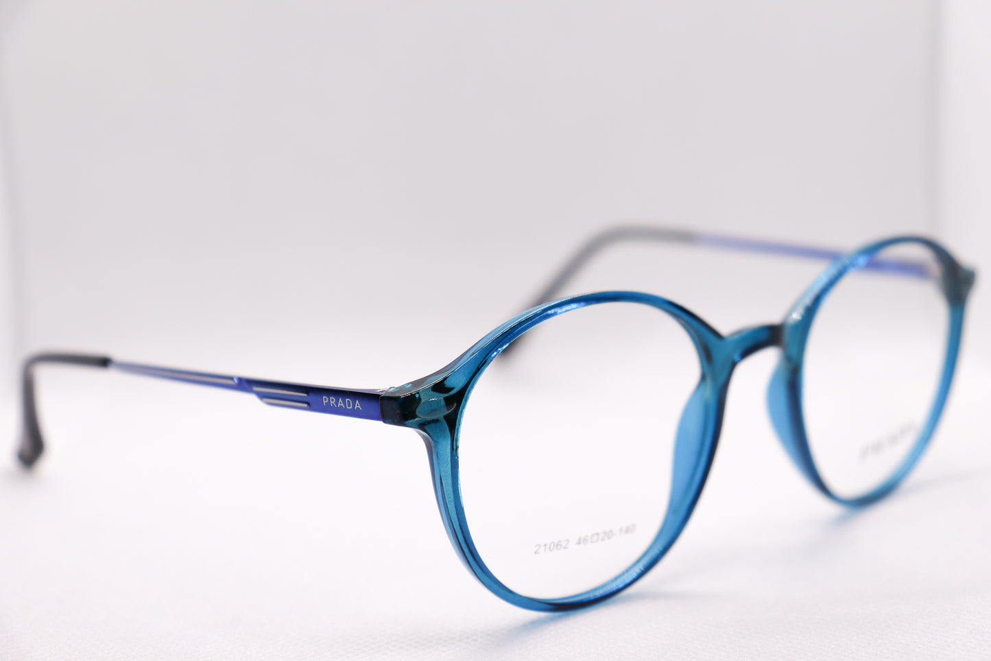 Blue Round BlueCut Eyeglasses - 2842 image 2