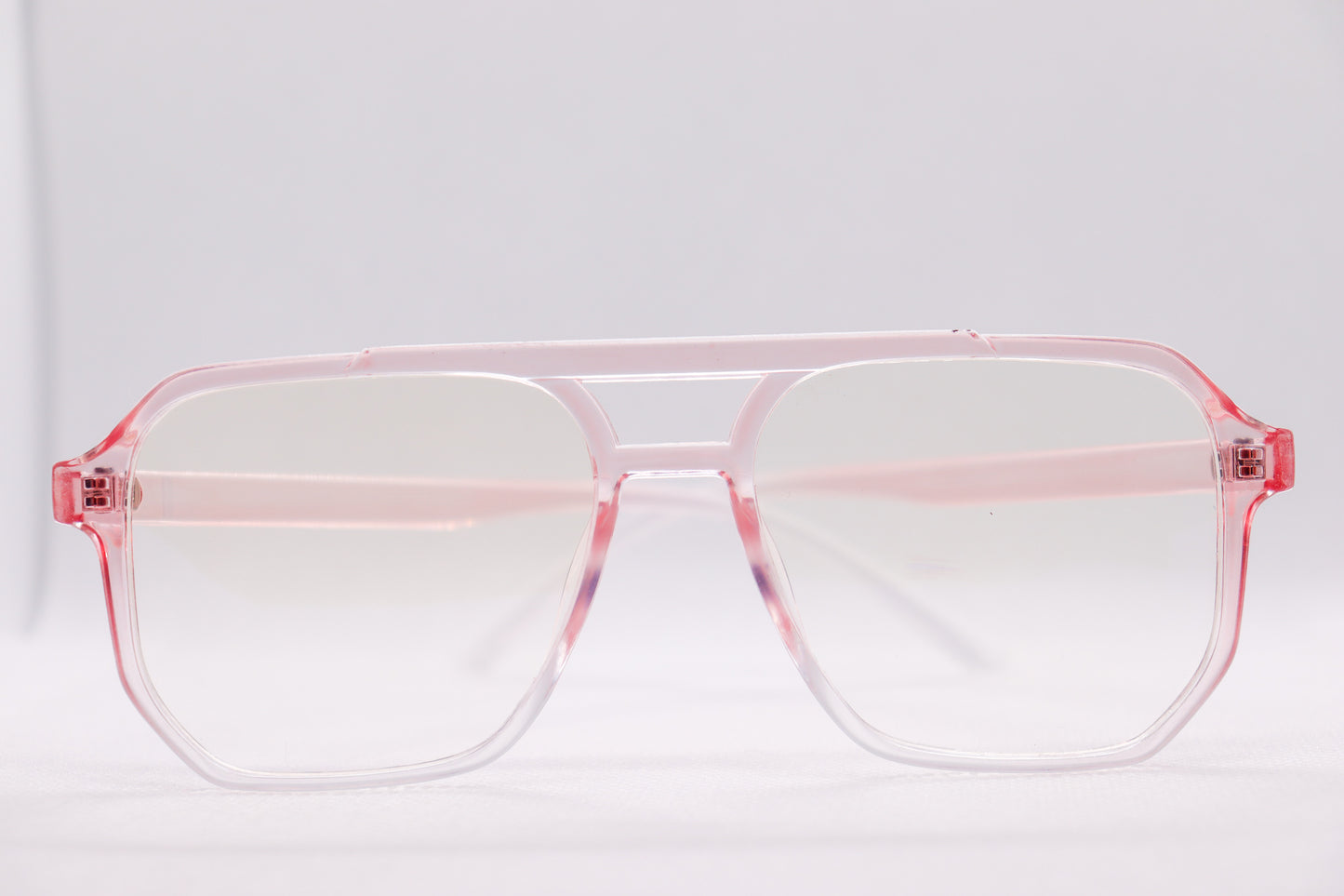 Double Bridged Gradient Pink - Eyeglasses - 6863 image 3