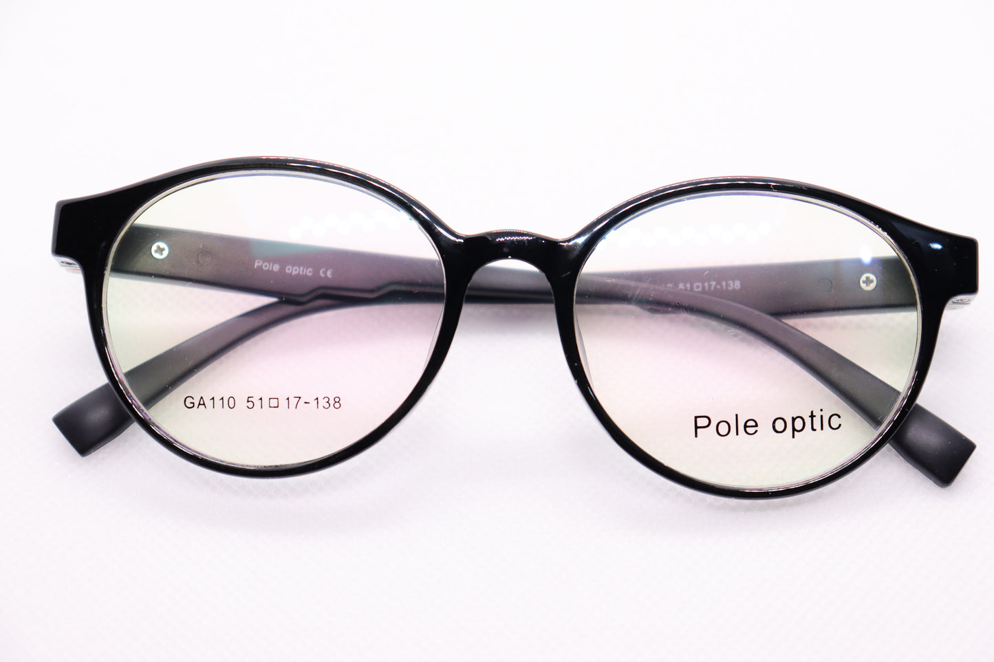 Round Black Eyeglasses - 6732 image 5