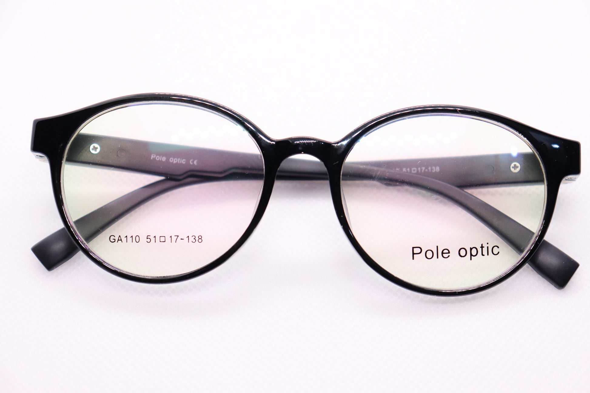 Round Black Eyeglasses - 6732 image 5