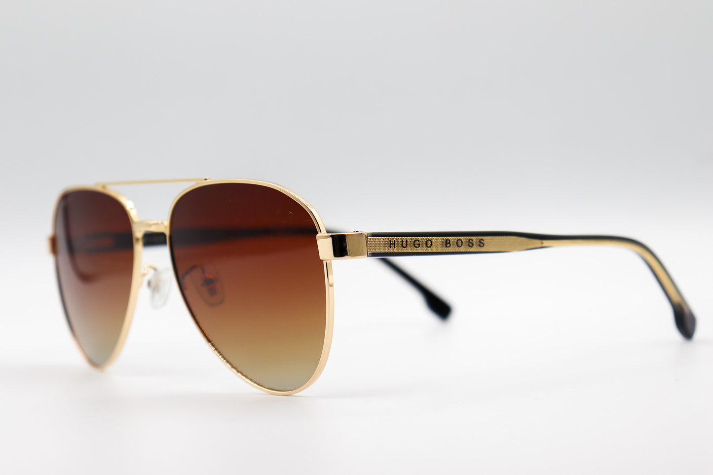 Hugo Boss Aviator Double Bridge Brown - HB1046 image 1