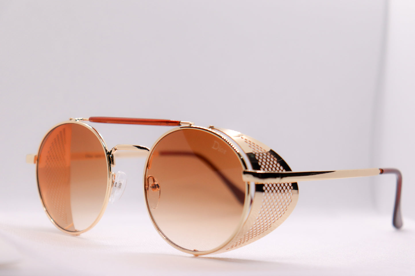 Round Golden Sunglasses - 7565 image 2
