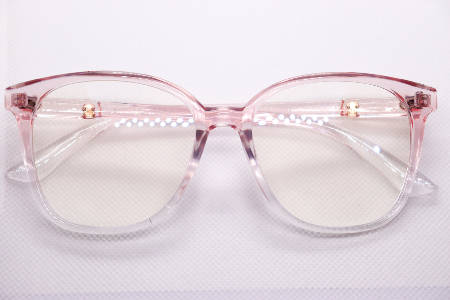 Oversized Gradient Pink Eyeglasses - 6466 image 3