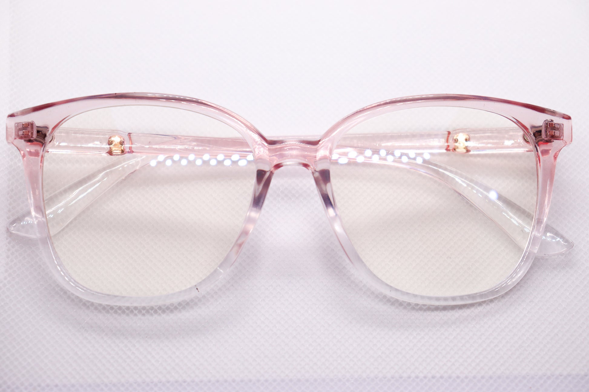 Oversized Gradient Pink Eyeglasses - 6466 image 3