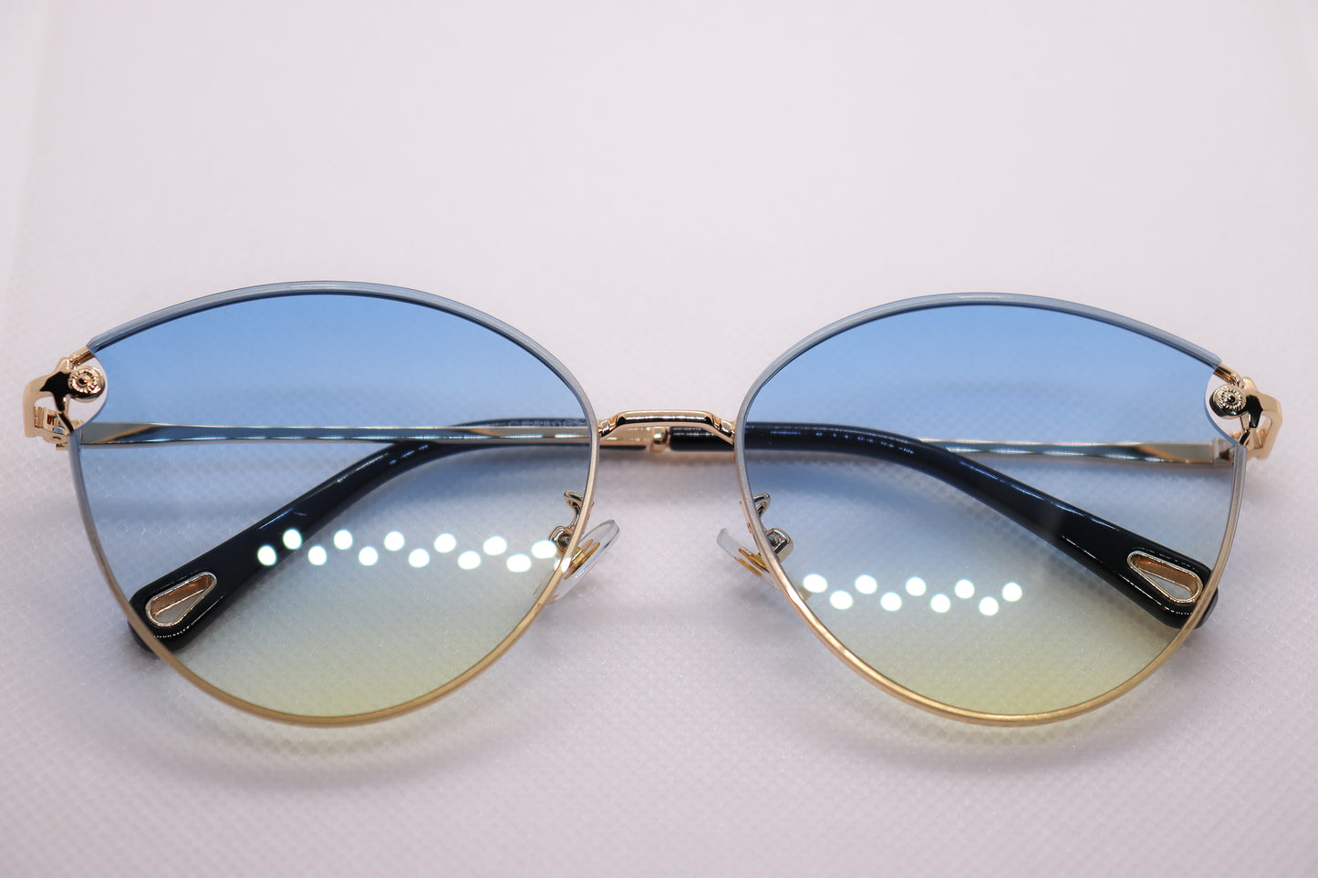 Winged Gradient Blue Sunglasses - 7331 image 7