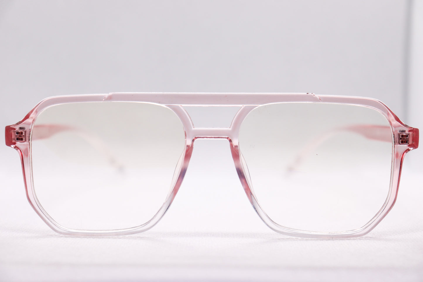 Double Bridged Gradient Pink - Eyeglasses - 6863 image 0