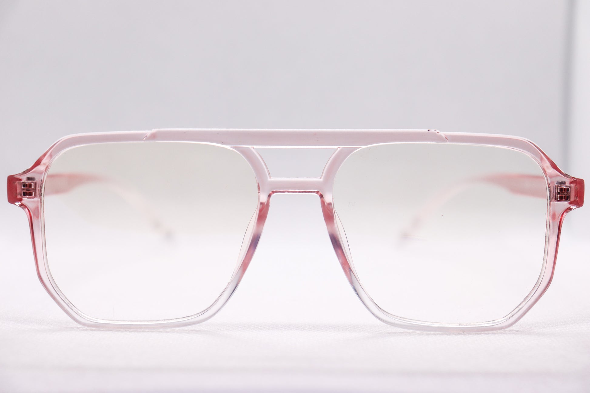 Double Bridged Gradient Pink - Eyeglasses - 6863 image 0