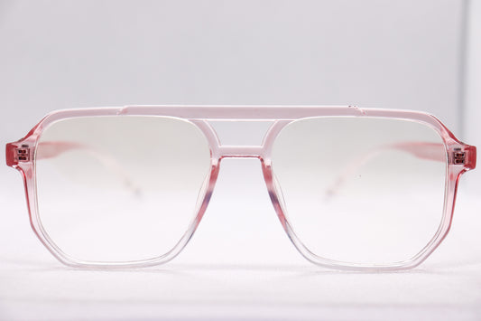 Double Bridged Gradient Pink - Eyeglasses - 6863 image 0