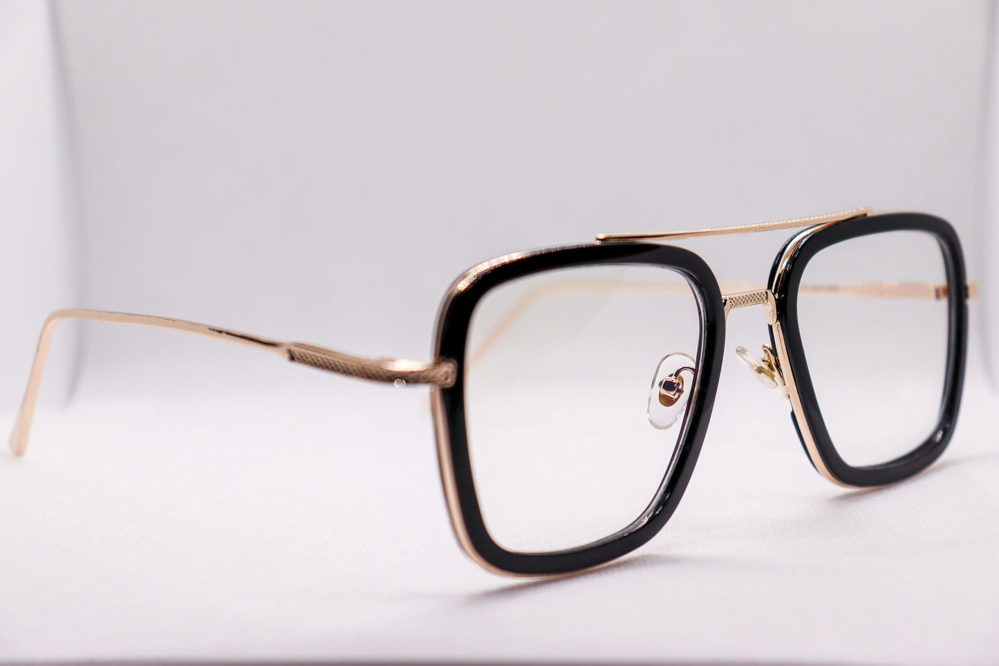 Edith Black & Gold Eyeglasses - 1375 image 4