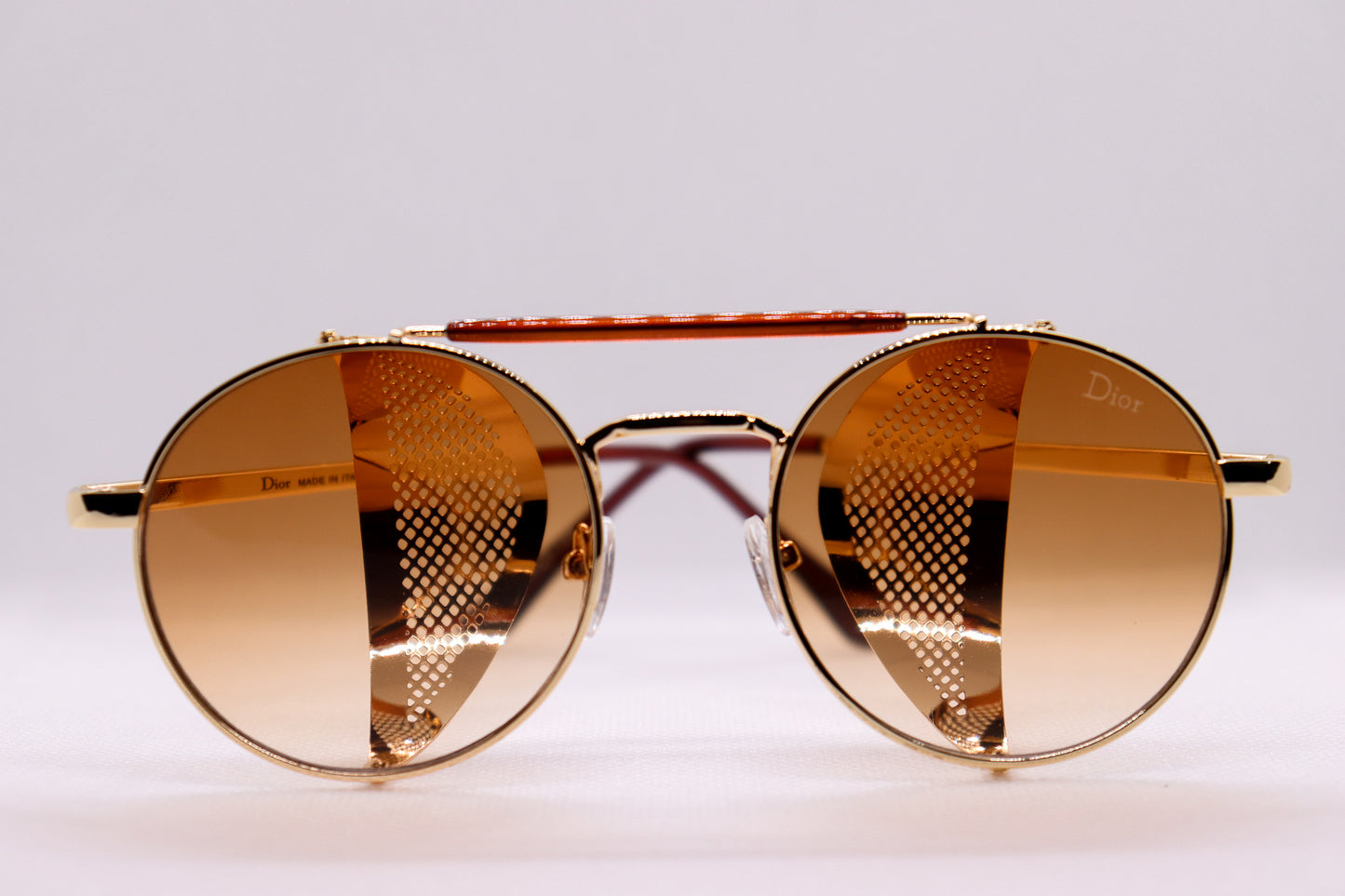 Round Golden Sunglasses - 7565 image 8