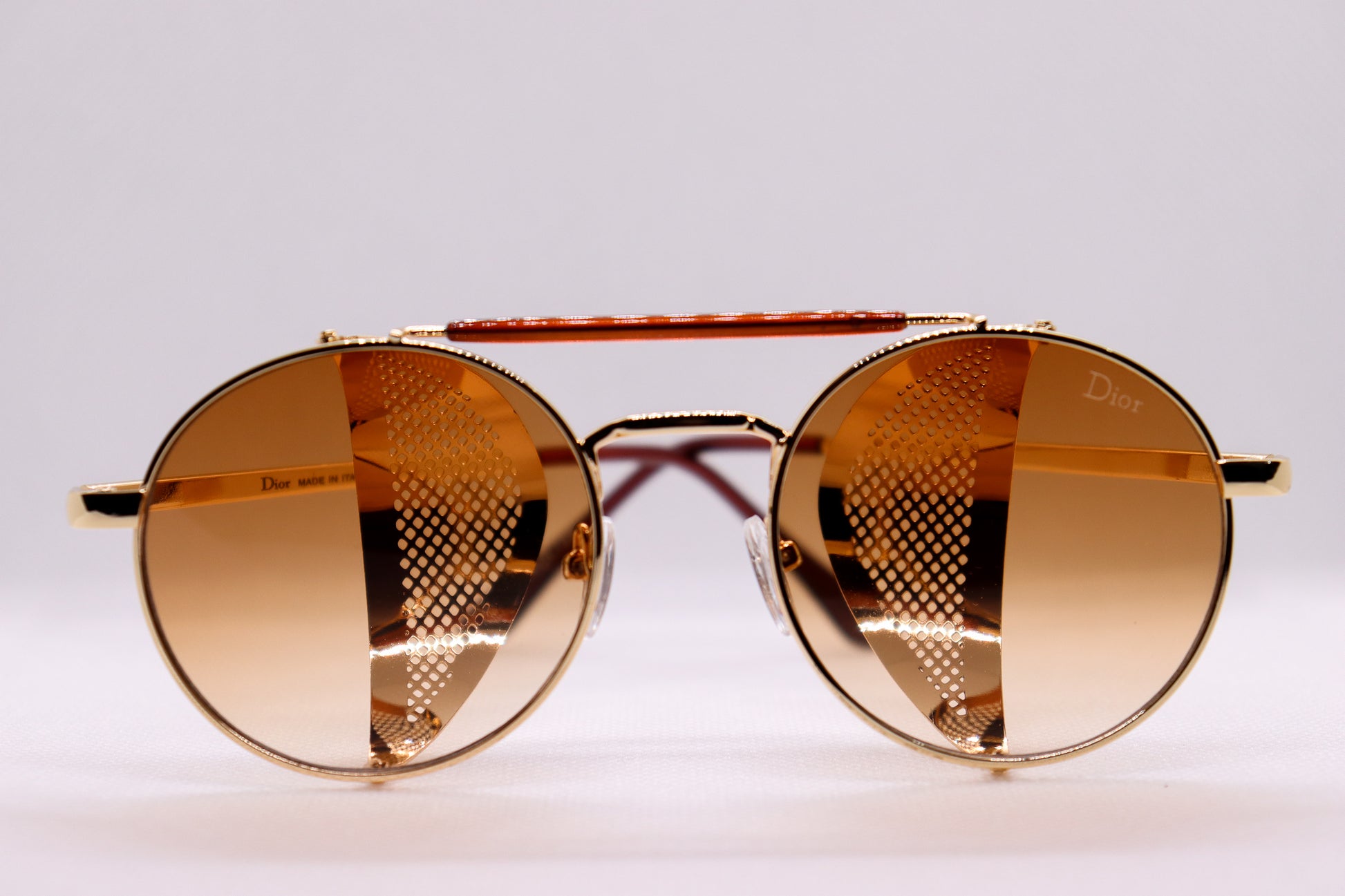 Round Golden Sunglasses - 7565 image 8