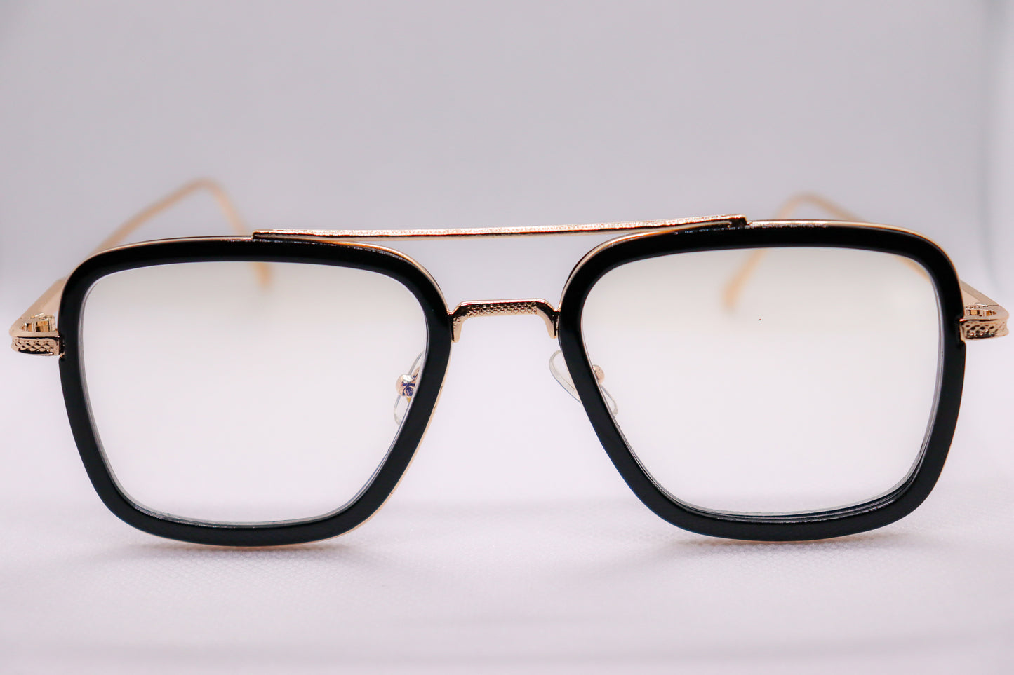 Edith Black & Gold Eyeglasses - 1375 image 2