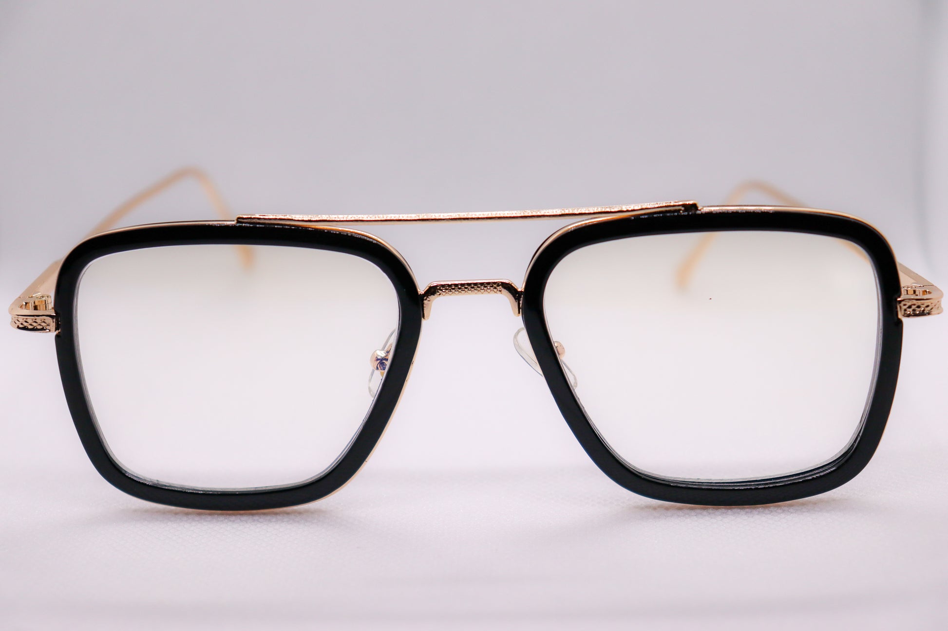 Edith Black & Gold Eyeglasses - 1375 image 2