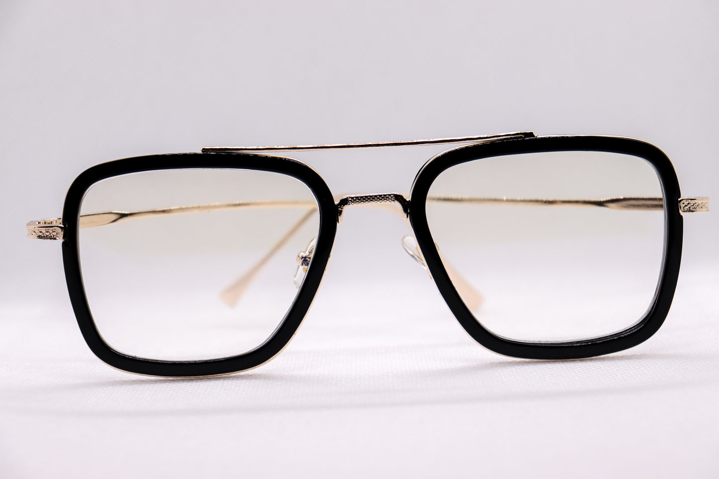 Edith Black & Gold Eyeglasses - 1375 image 7