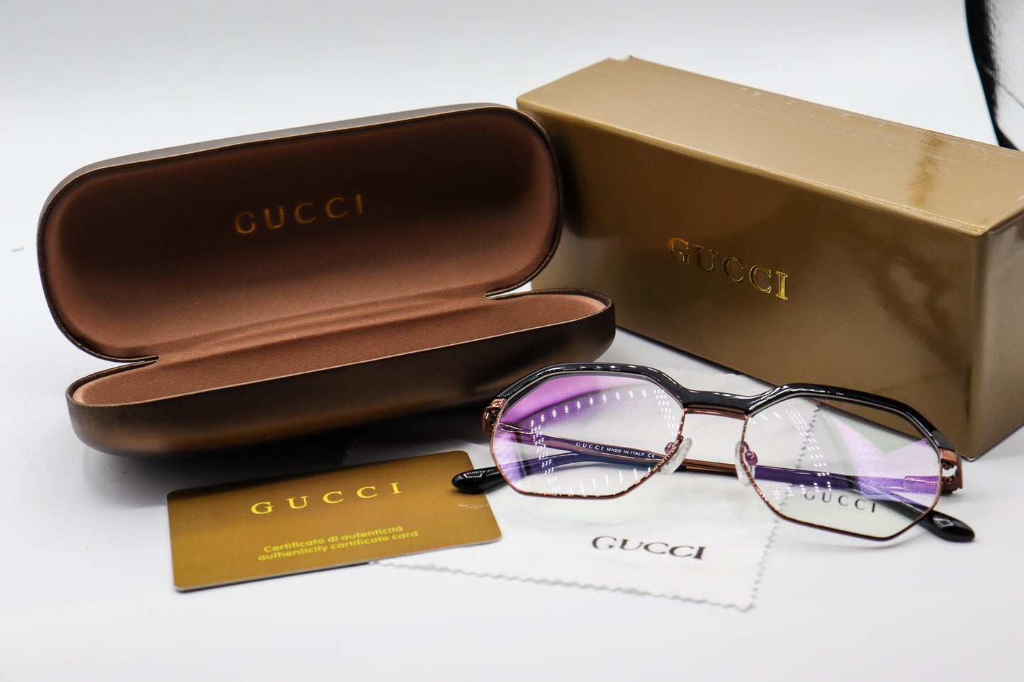 Gucci Octagon Black & Bronze-GC12404 image 5