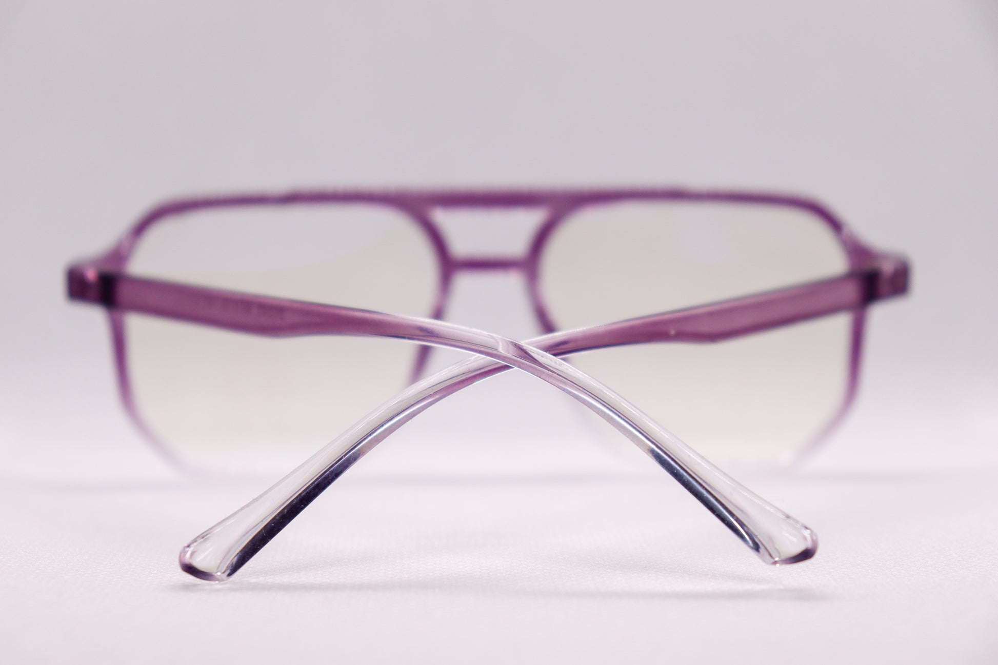 Double Bridged Gradient Purple - Eyeglasses - 6863 image 4