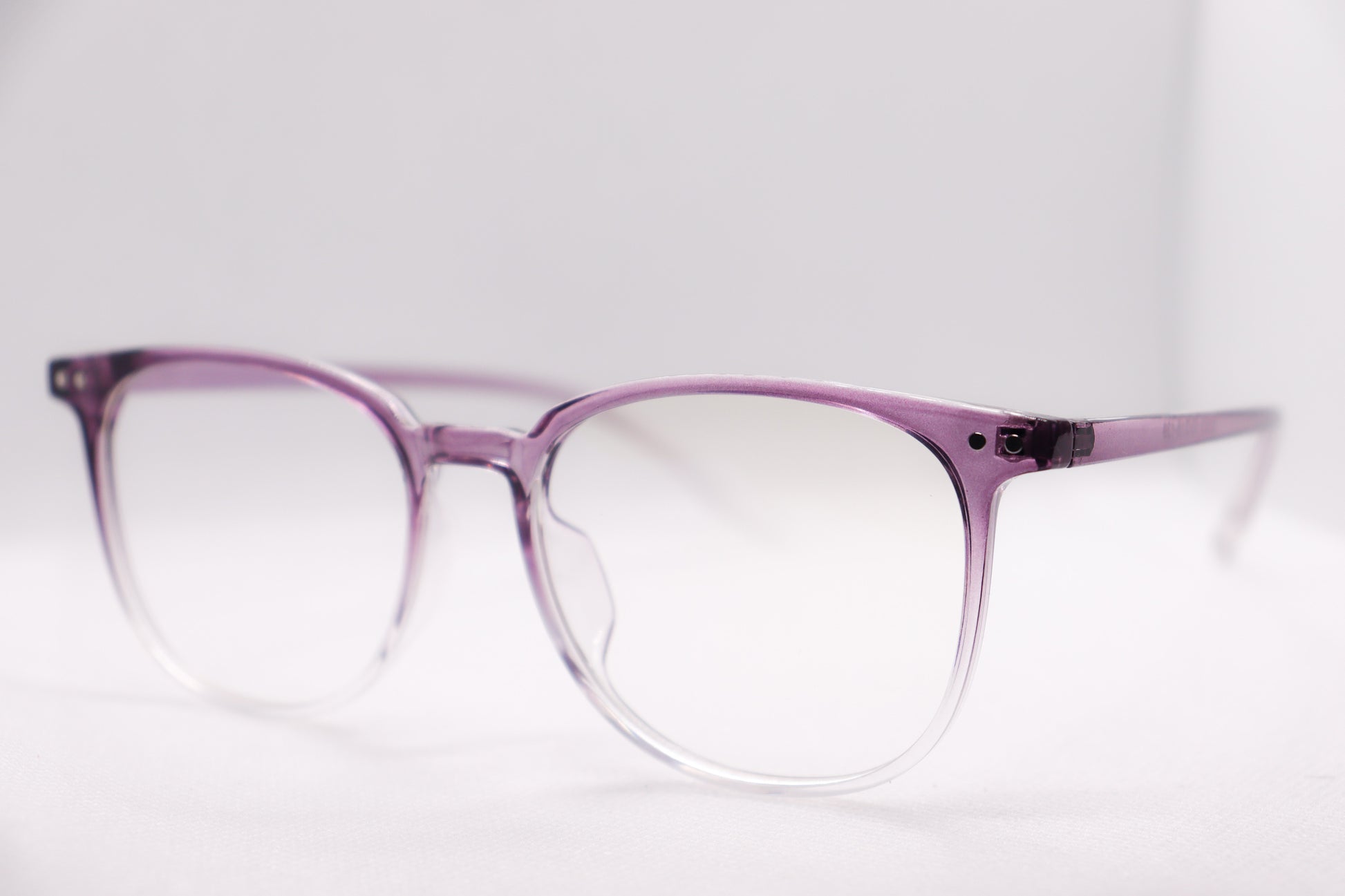 Oversized Gradient Purple Eyeglasses - 6466 image 1
