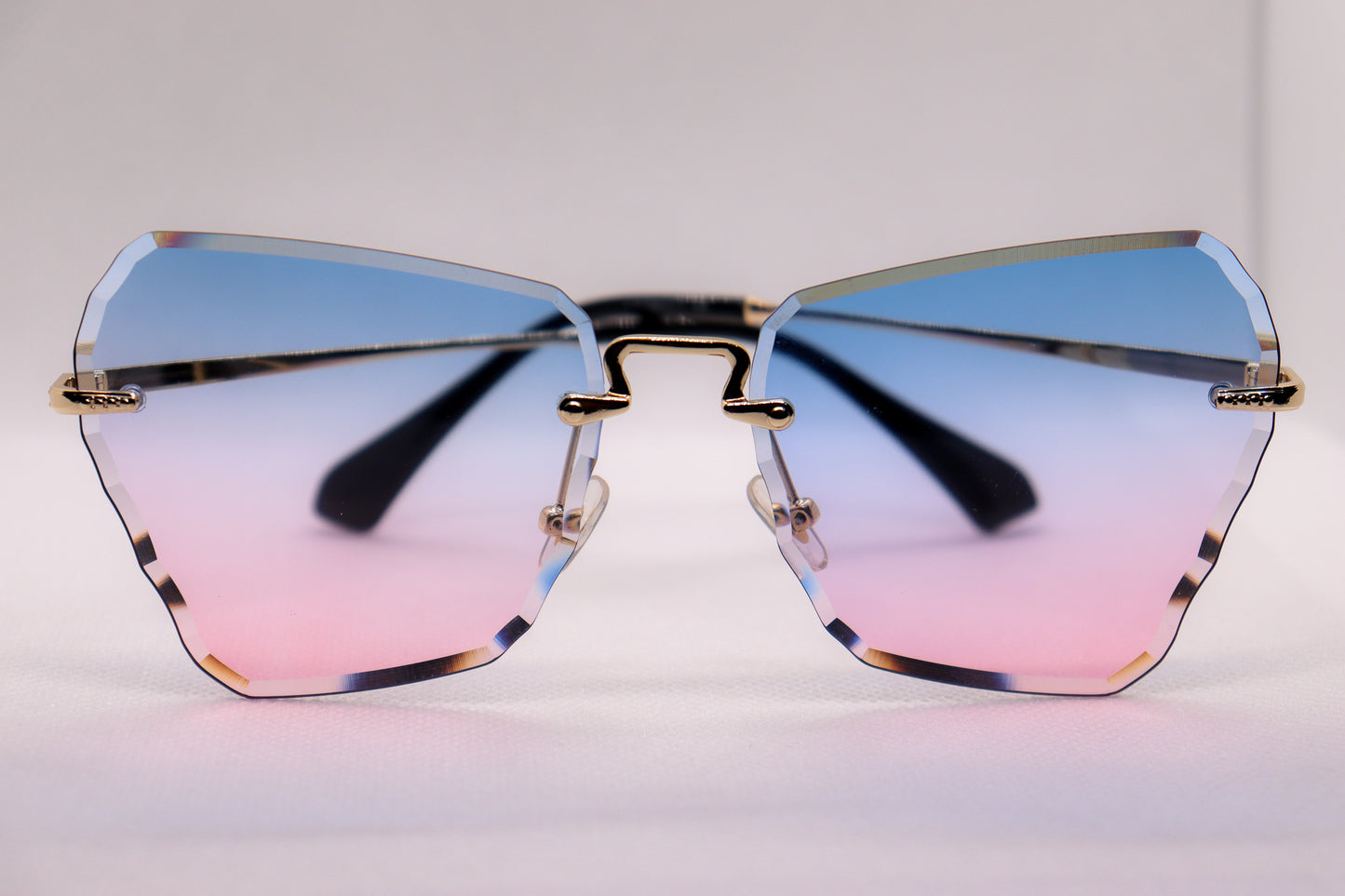 Butterfly Blue Gradient Sunglasses - 3157 image 6