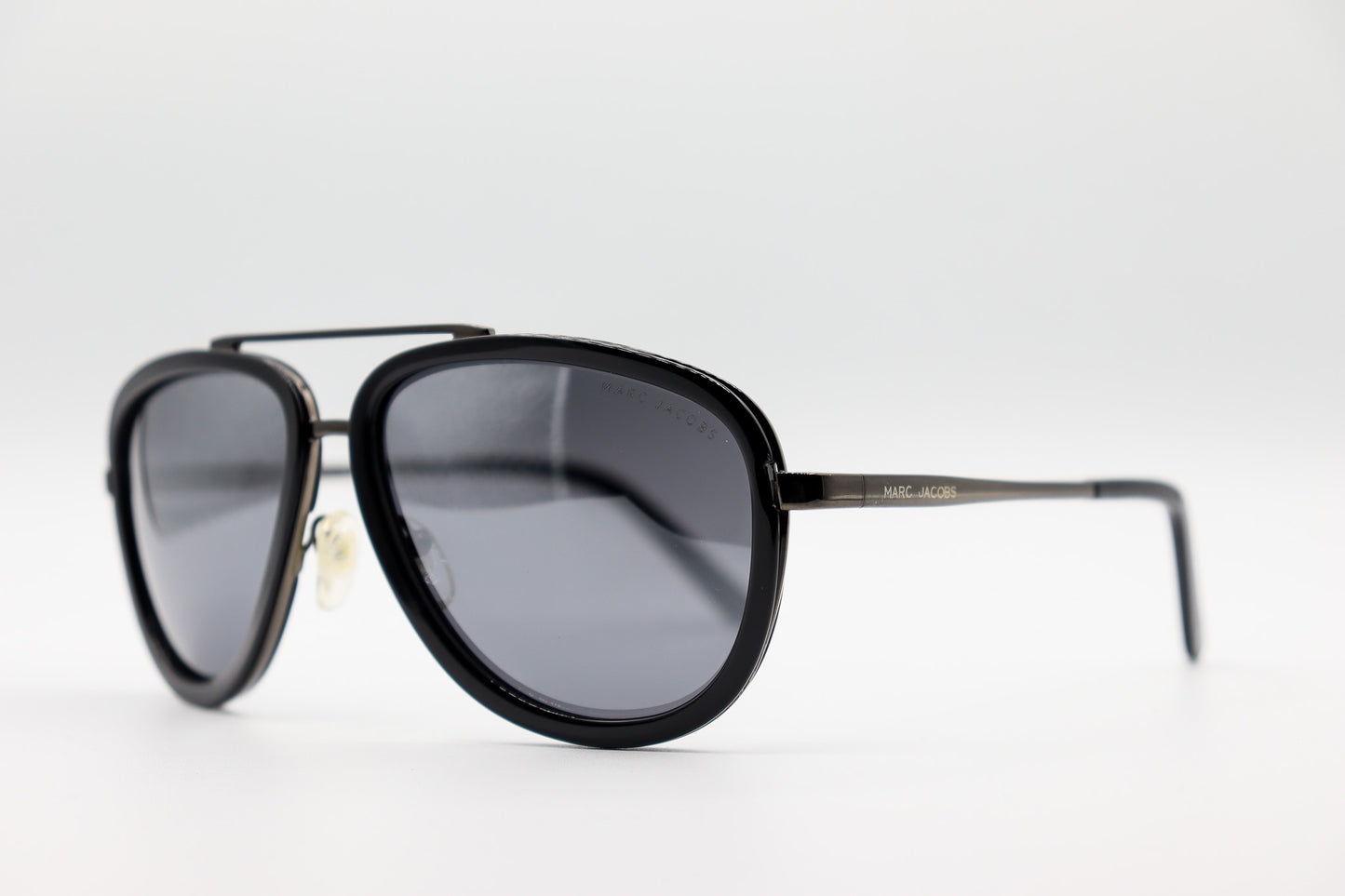 Marc Jacobs Double Bridge Gun Metal & Black - 524 image 1