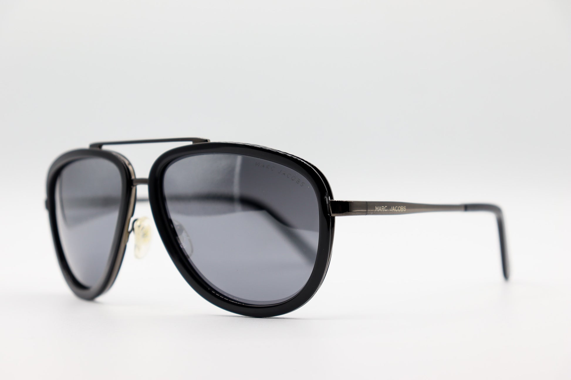 Marc Jacobs Double Bridge Gun Metal & Black - 524 image 1