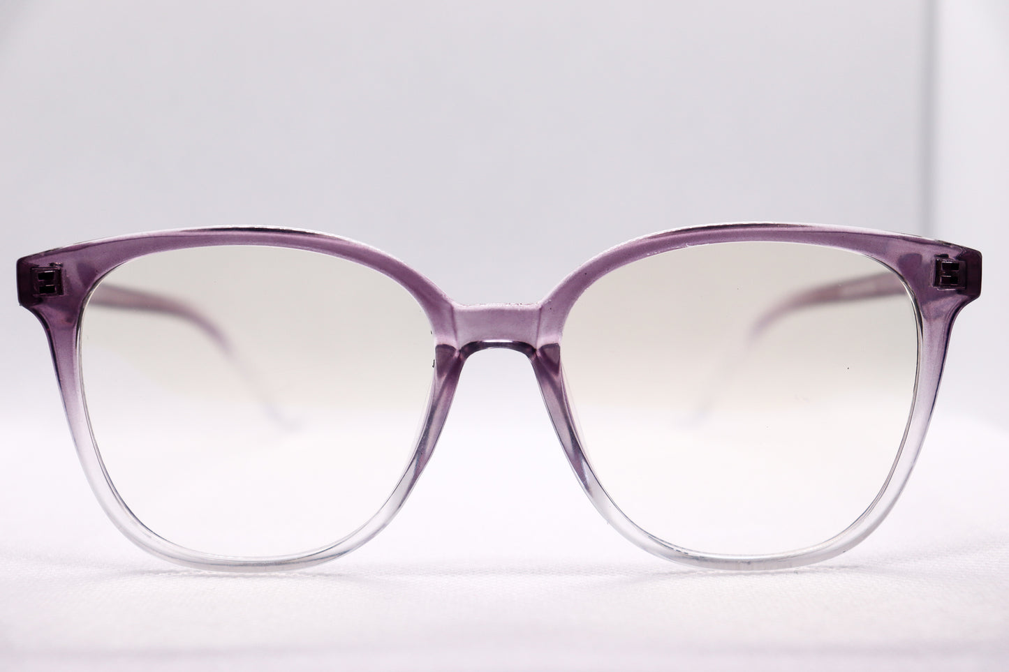 Oversized Gradient Purple Eyeglasses - 6466 image 0