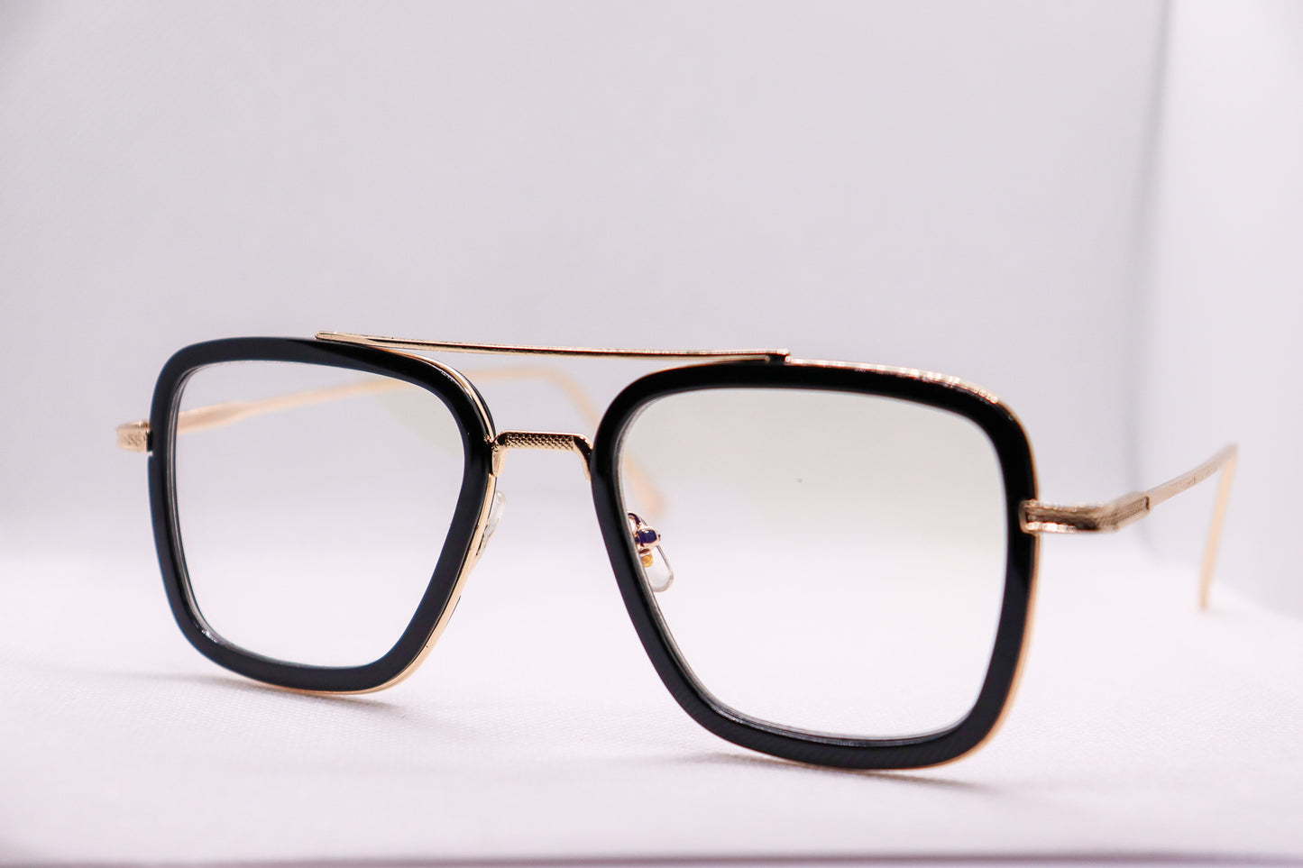 Edith Black & Gold Eyeglasses - 1375 image 3