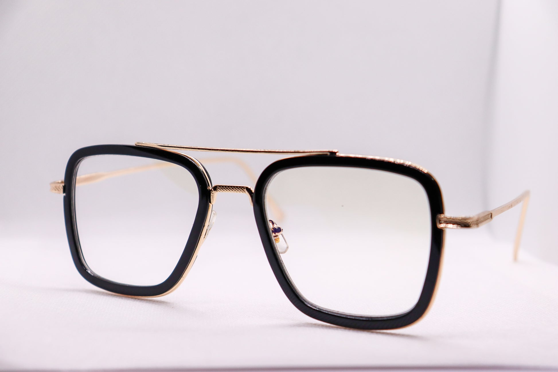 Edith Black & Gold Eyeglasses - 1375 image 3